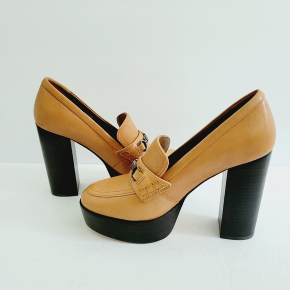 New Paige Masha Brown Heels - Picture 1 of 5